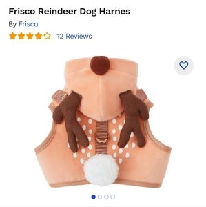 Reindeer dog costume harness